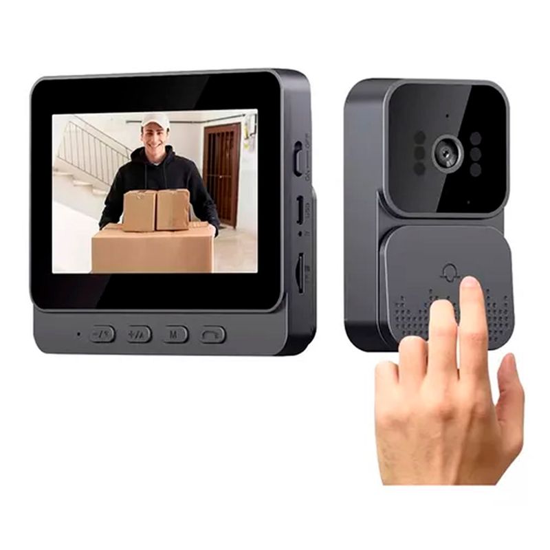 ESHOPANGIE - Citofono Timbre Camara Inalambrico Con Pantalla 4.3 Lcd