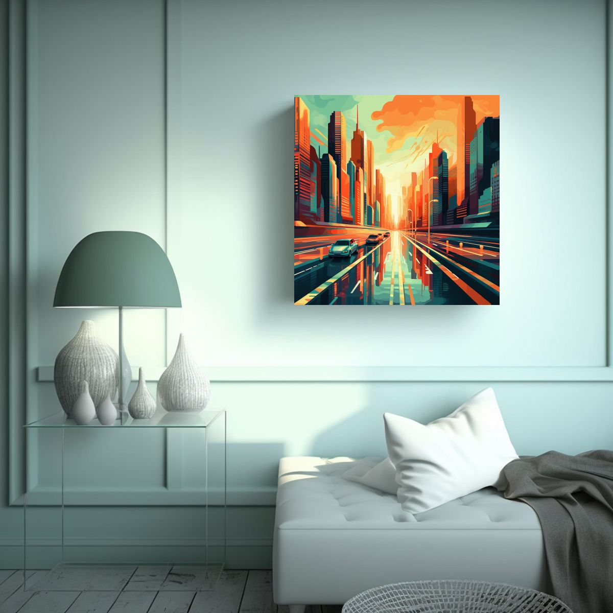 GENERICO - Pintura Decorativa De Arte Conceptual 70x70 Cm
