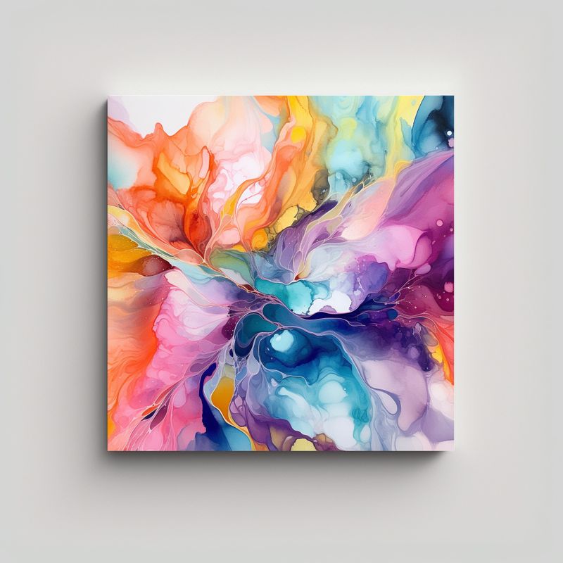 GENERICO - Pinturas Decorativas Con Vibrantes Texturas 70x70 Cm