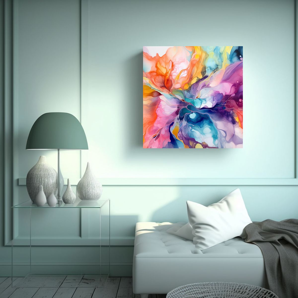 GENERICO - Pinturas Decorativas Con Vibrantes Texturas 70x70 Cm