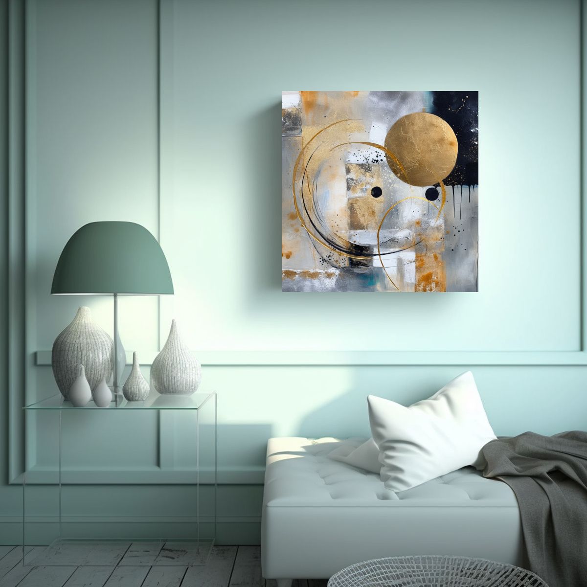 GENERICO - Cuadros Vintage Minimalistas Abstractos Con 70x70 Cm