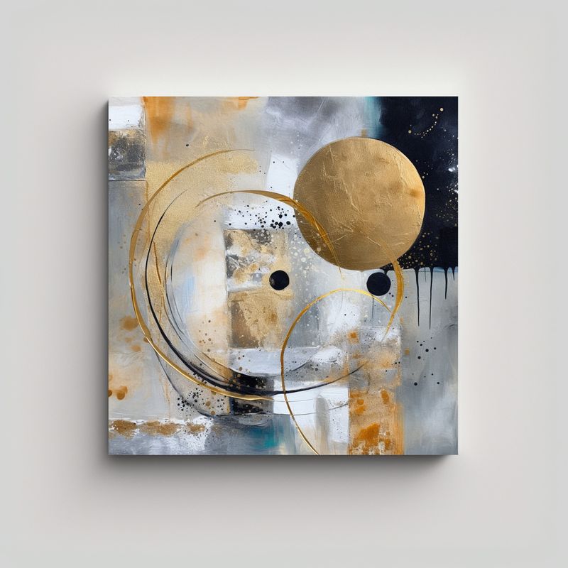 GENERICO - Cuadros Vintage Minimalistas Abstractos Con 60x60 Cm
