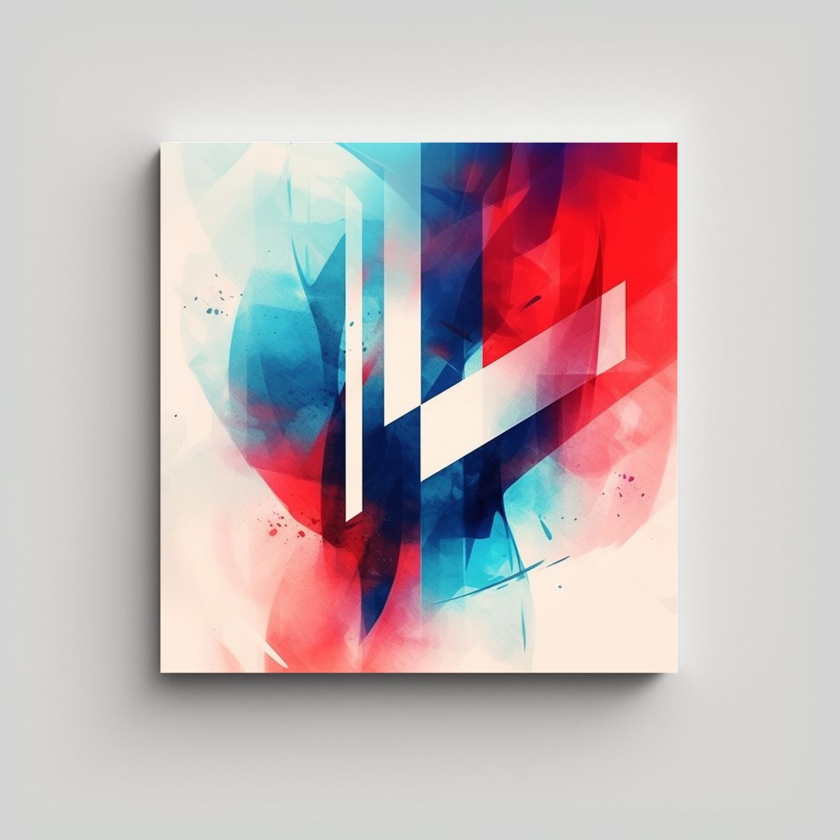 GENERICO - Cuadro Cuadro Interiores Abstracto De Colores 90x90 Cm