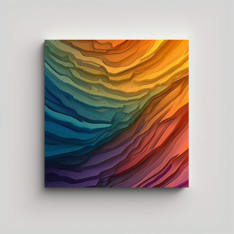 GENERICO - Pinturas Decorativas De Lienzo De Tela En 90x90 Cm