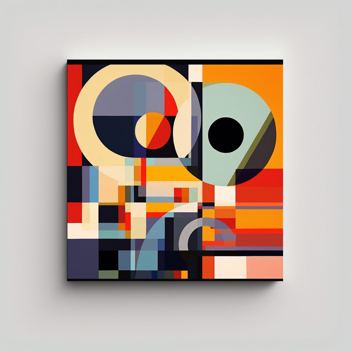 GENERICO - Pinturas Decorativas De Abstracción Geométrica 50x50 Cm