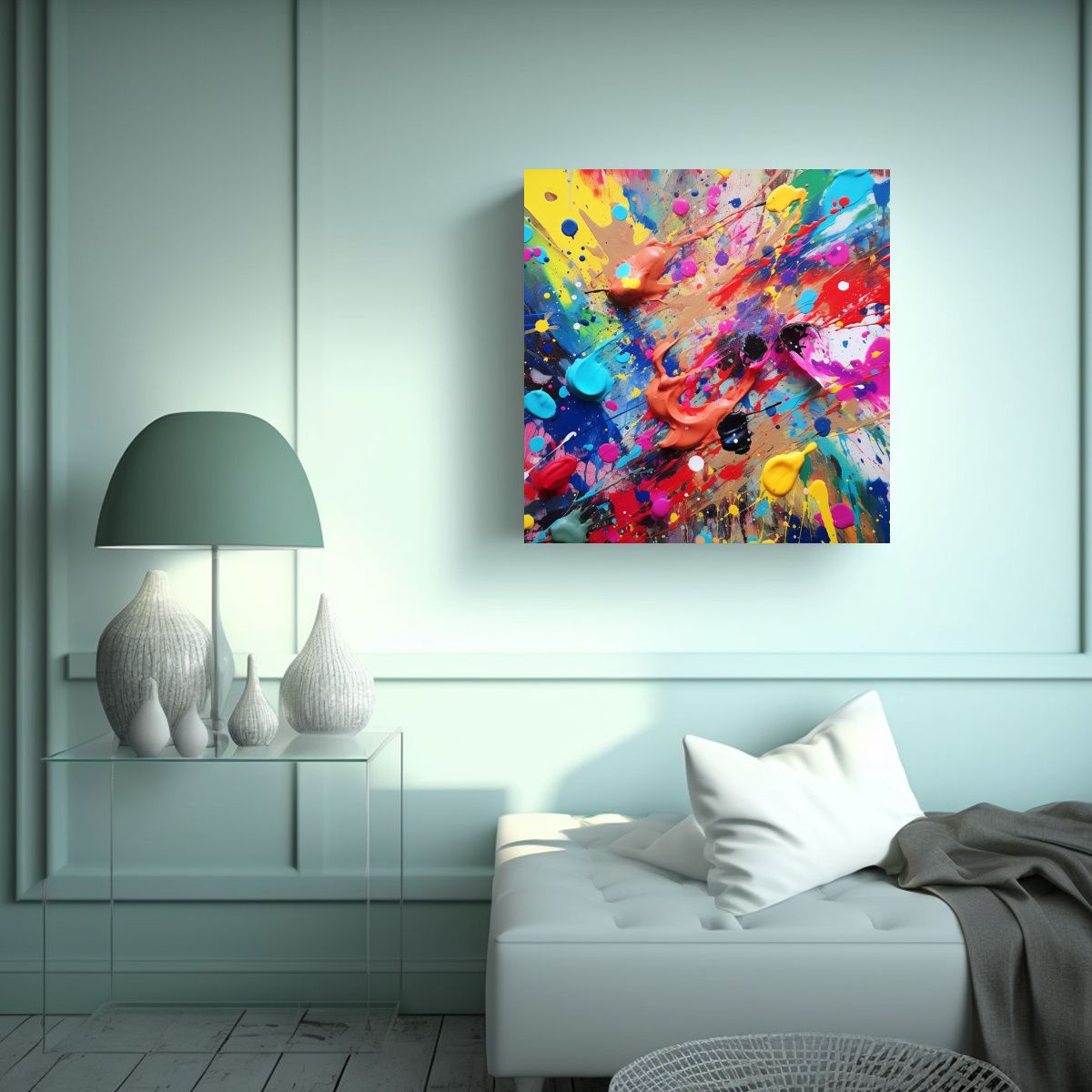 GENERICO - Cuadro De Tela Inspiración Única: Pintura 50x50 Cm