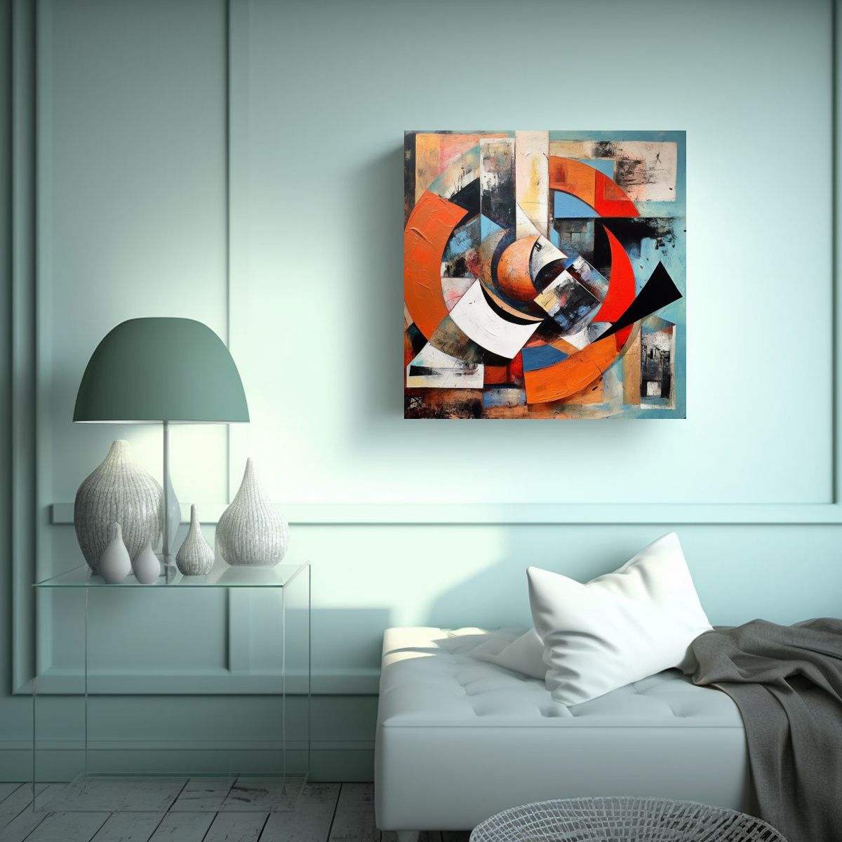 GENERICO - Pinturas Decorativas De Composición Equilibrada 50x50 Cm.