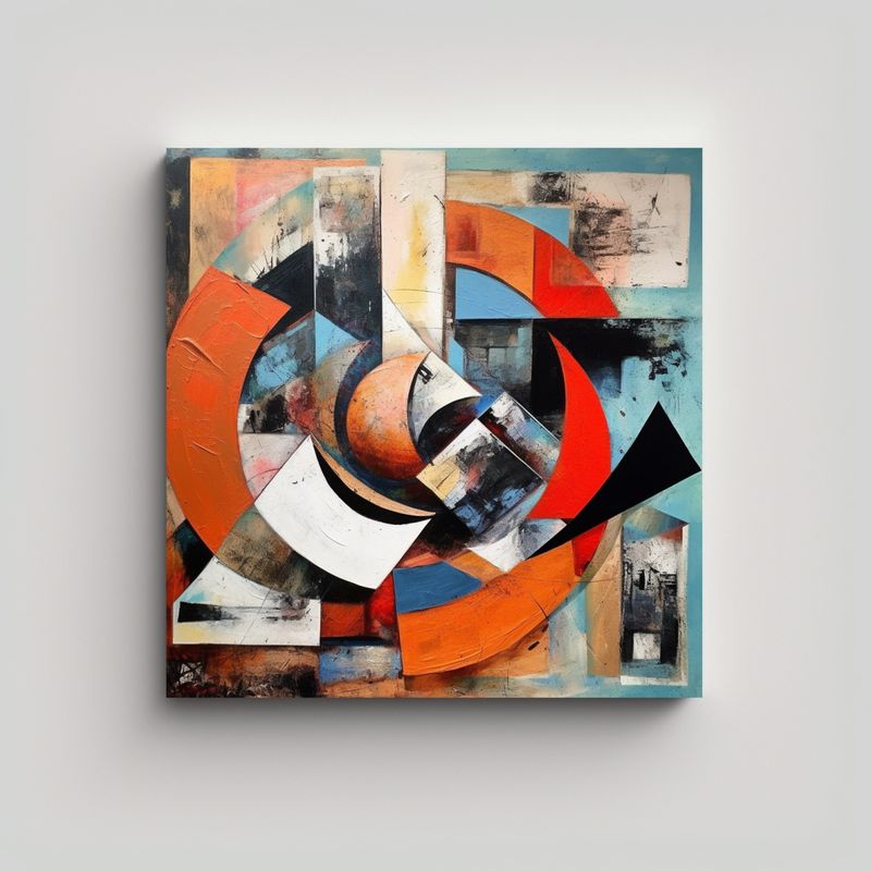GENERICO - Pinturas Decorativas De Composición Equilibrada 70x70 Cm