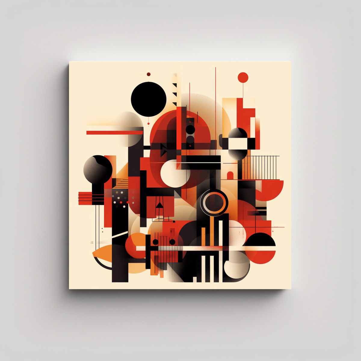 GENERICO - Cuadro Moderno Brillante En Bastidor Con 90x90 Cm