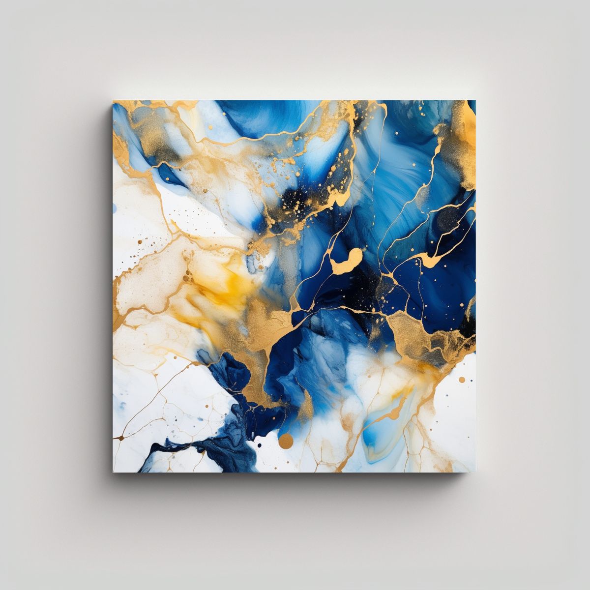 GENERICO - Pintura Decorativa Abstracta De Tinta Al Alcohol 60x60 Cm