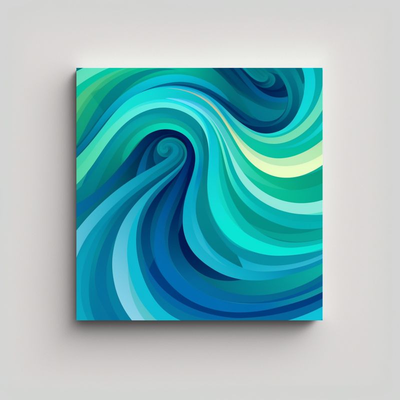 GENERICO - Pinturas Decorativas Estilo Movimiento De Lienzo 50x50 Cm