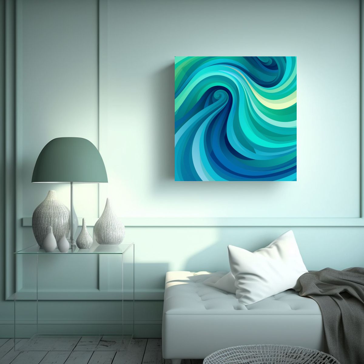 GENERICO - Pinturas Decorativas Estilo Movimiento De Lienzo 70x70 Cm