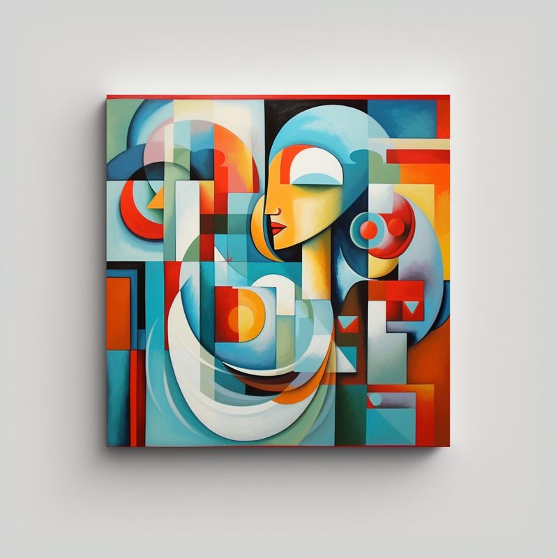 GENERICO - Pintura Decorativa Surrealista En El Estilo De 70x70 Cm