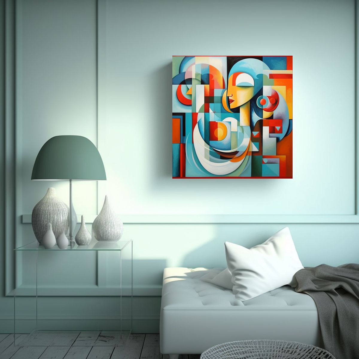 GENERICO - Pintura Decorativa Surrealista En El Estilo De 90x90 Cm