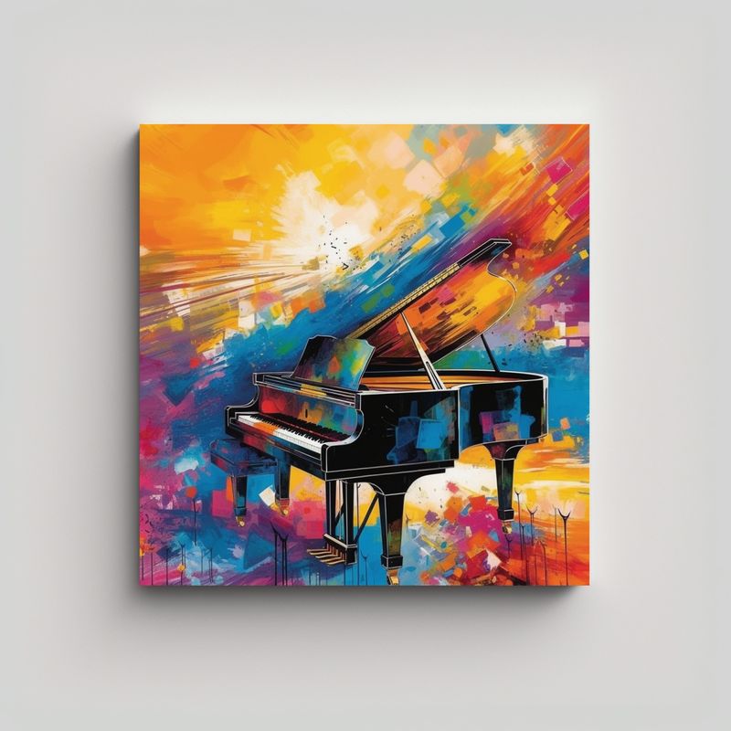 GENERICO - Pintura Decorativa De Composición Espectacular 50x50 Cm