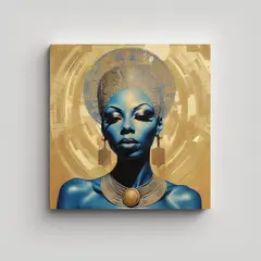 GENERICO - Cuadro Dormitorio NINA SIMONE Estilo Afrofuturismo 60x60 Cm