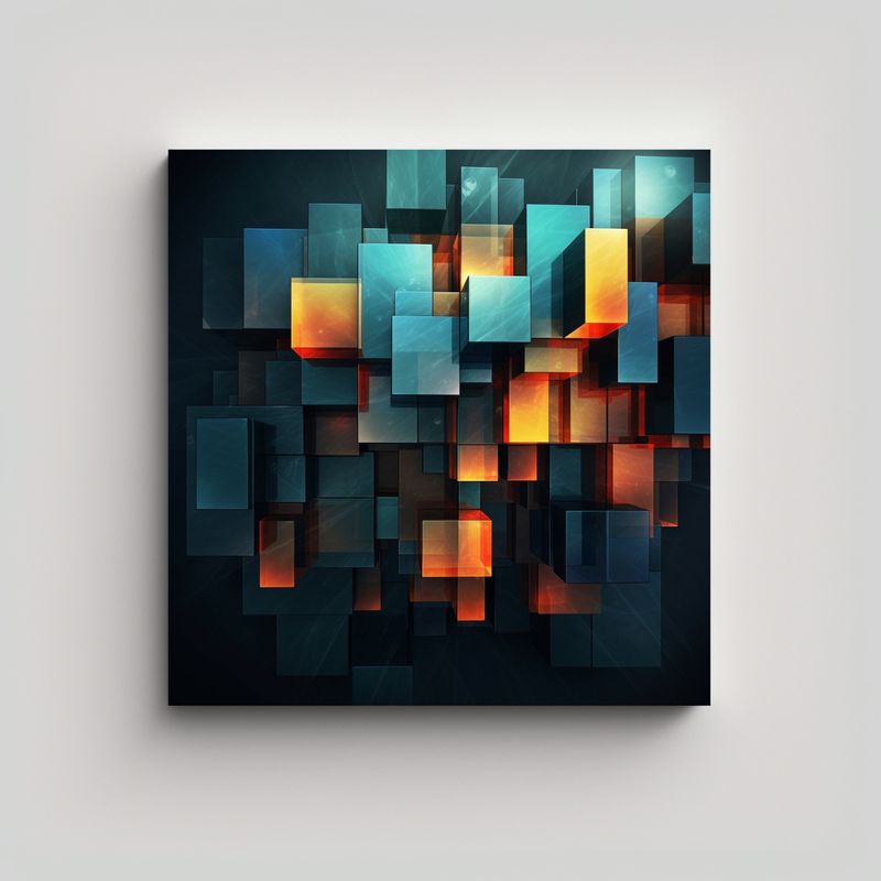 GENERICO - Creaciones Modernas En Lienzo Abstracto De Alta 60x60 Cm