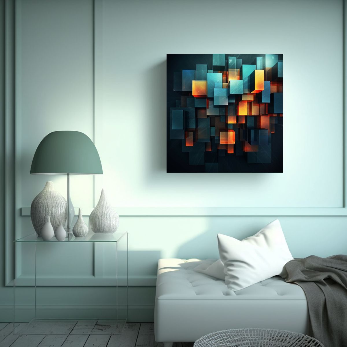 GENERICO - Creaciones Modernas En Lienzo Abstracto De Alta 50x50 Cm