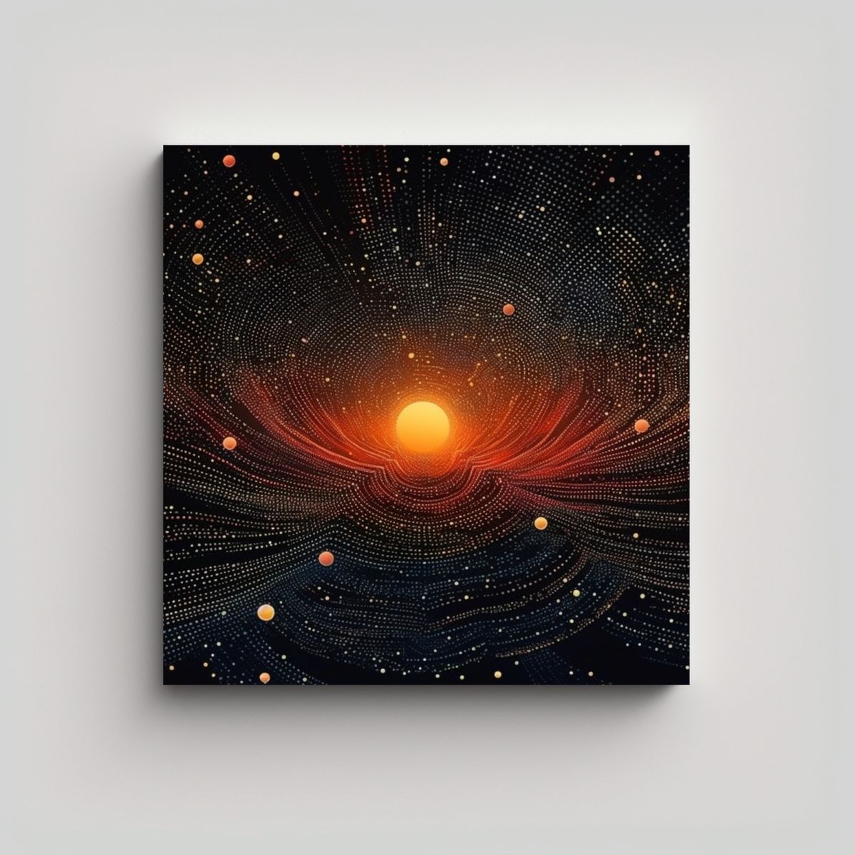 GENERICO - Pintura Generativa Lienzo Tela Expresa Encantadora 60x60 Cm