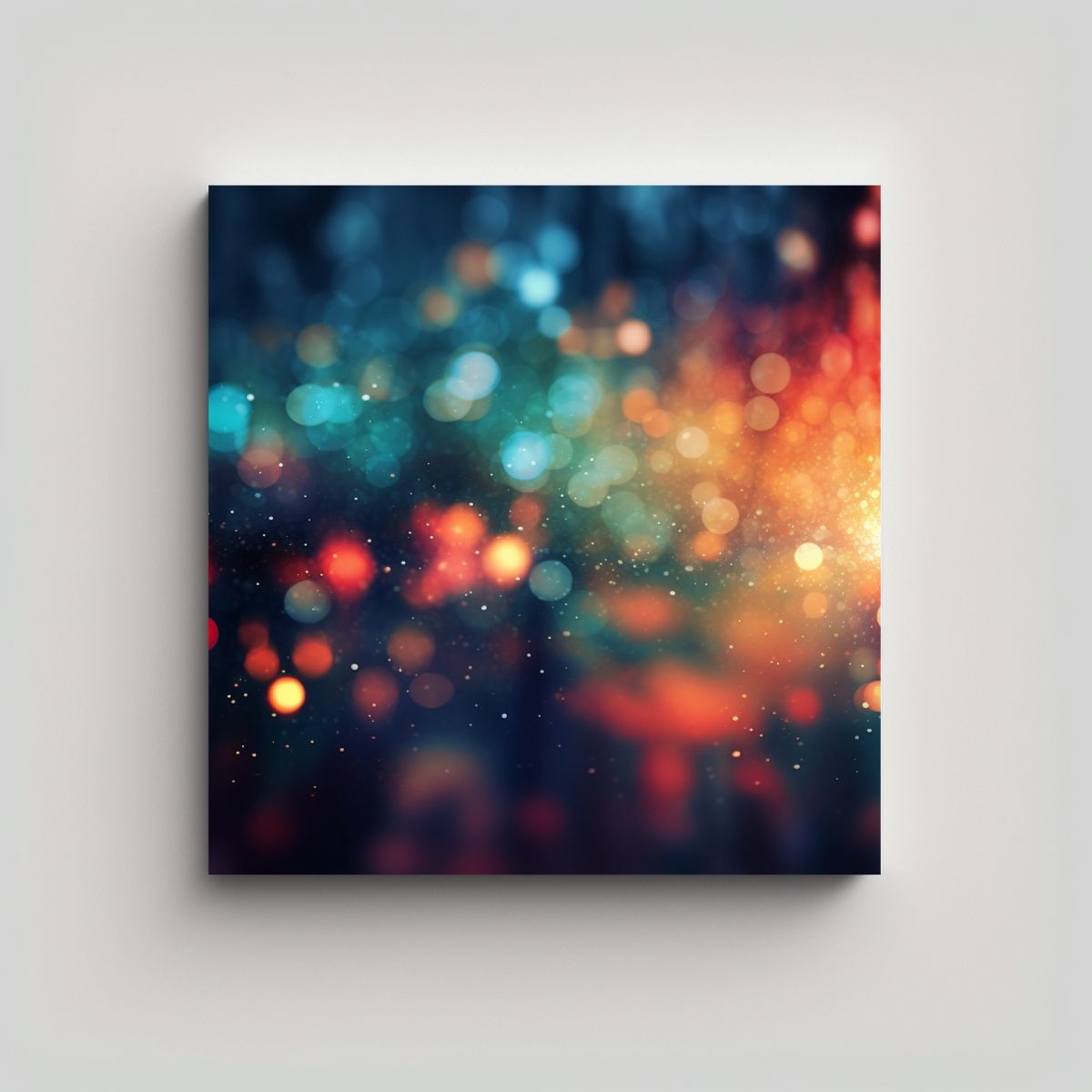 GENERICO - Lienzo De Tela Estilo Bokeh Para Decoración, 90x90 Cm