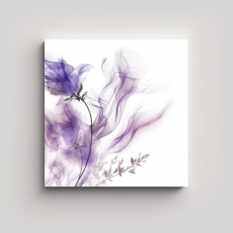 GENERICO - Pinturas Decorativas Abstractas De Lavanda 90x90 Cm