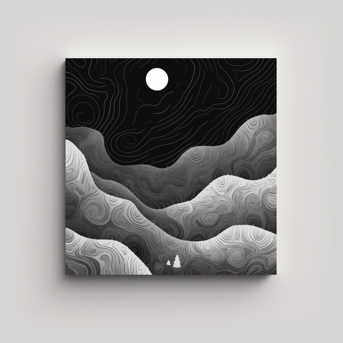 GENERICO - Cuadro Abstracto Para Dormitorio, Decoración 50x50 Cm