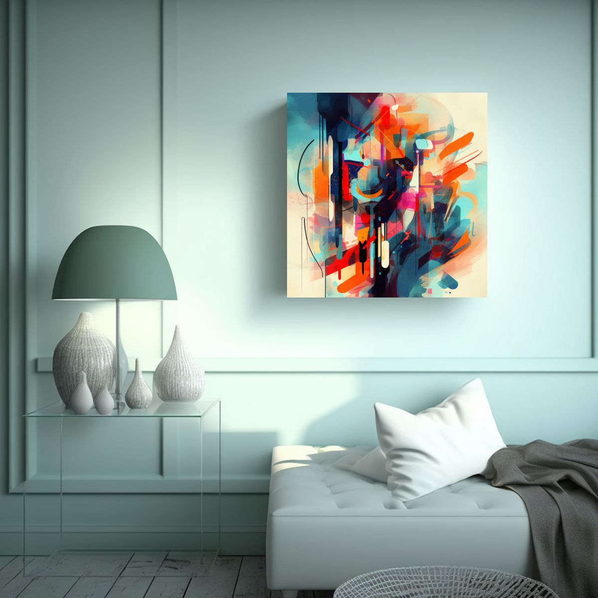 GENERICO - Pinturas Decorativas Abstractas Con Composición 60x60 Cm