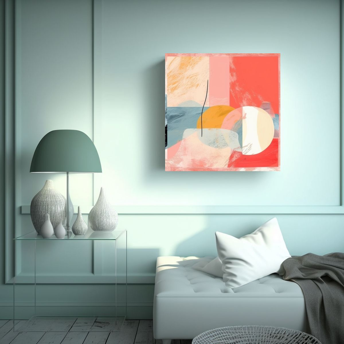 GENERICO - Pinturas Decorativas Estilo Abstracto Elegante 50x50 Cm