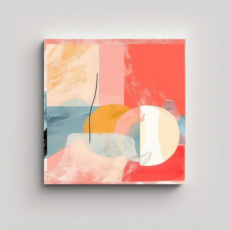 GENERICO - Pinturas Decorativas Estilo Abstracto Elegante 70x70 Cm