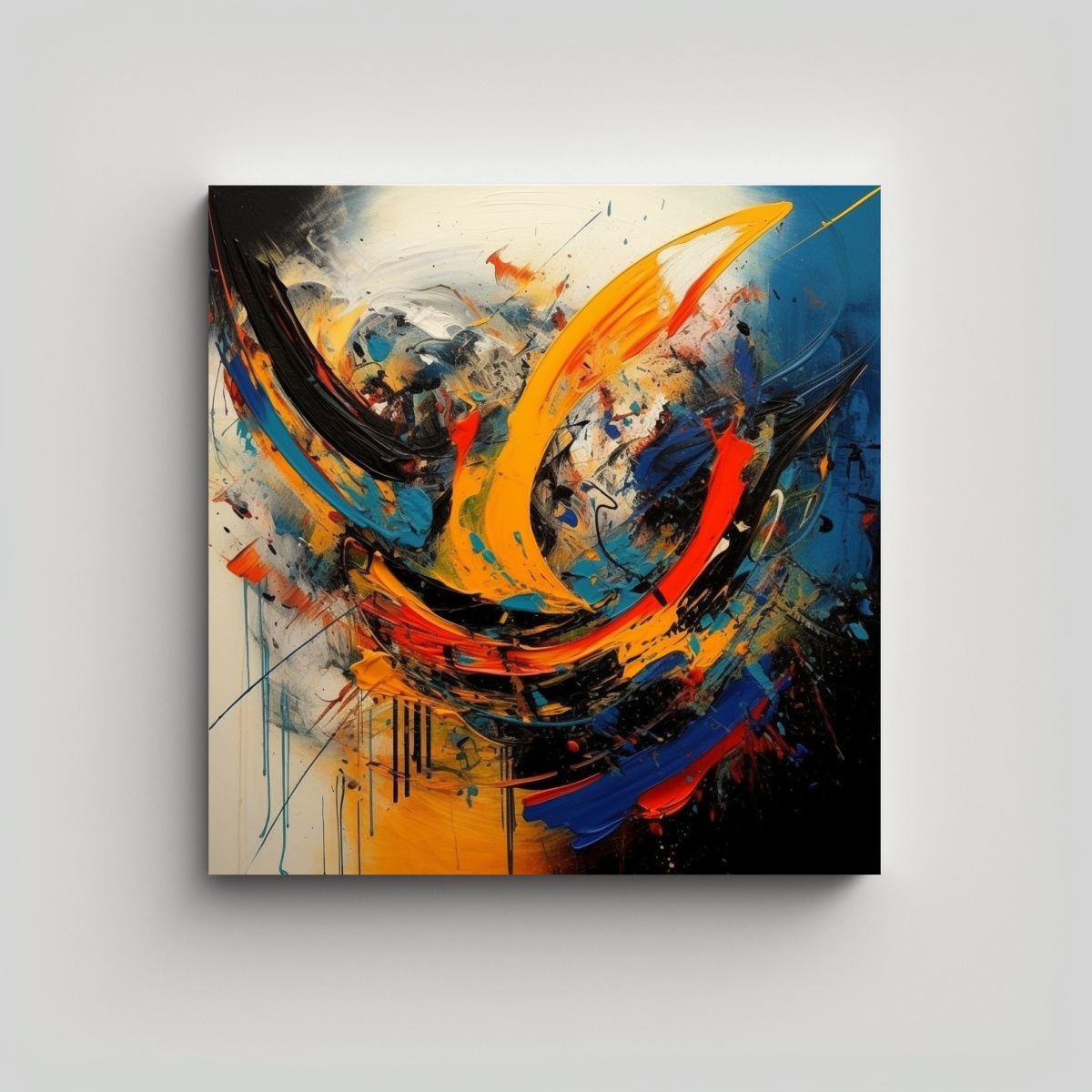 GENERICO - Pinturas Decorativas De Expresionismo Abstracto 50x50 Cm