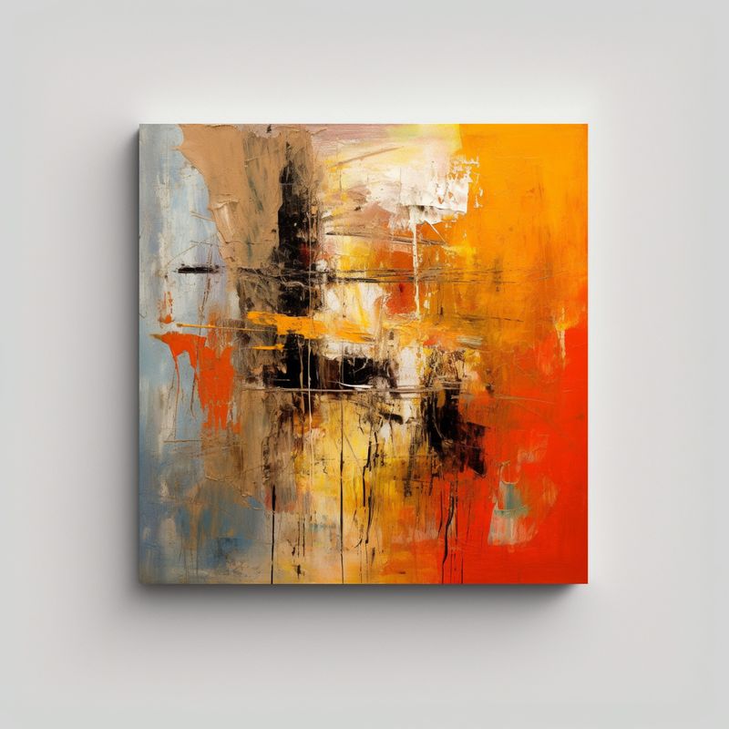 GENERICO - Pinturas De Arte De Pared Abstracto Combinadas 60x60 Cm