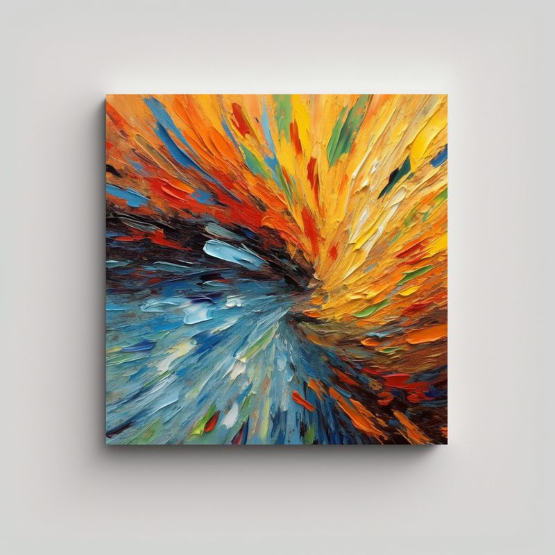 GENERICO - Pinturas Abstractas Impresionistas Para 60x60 Cm