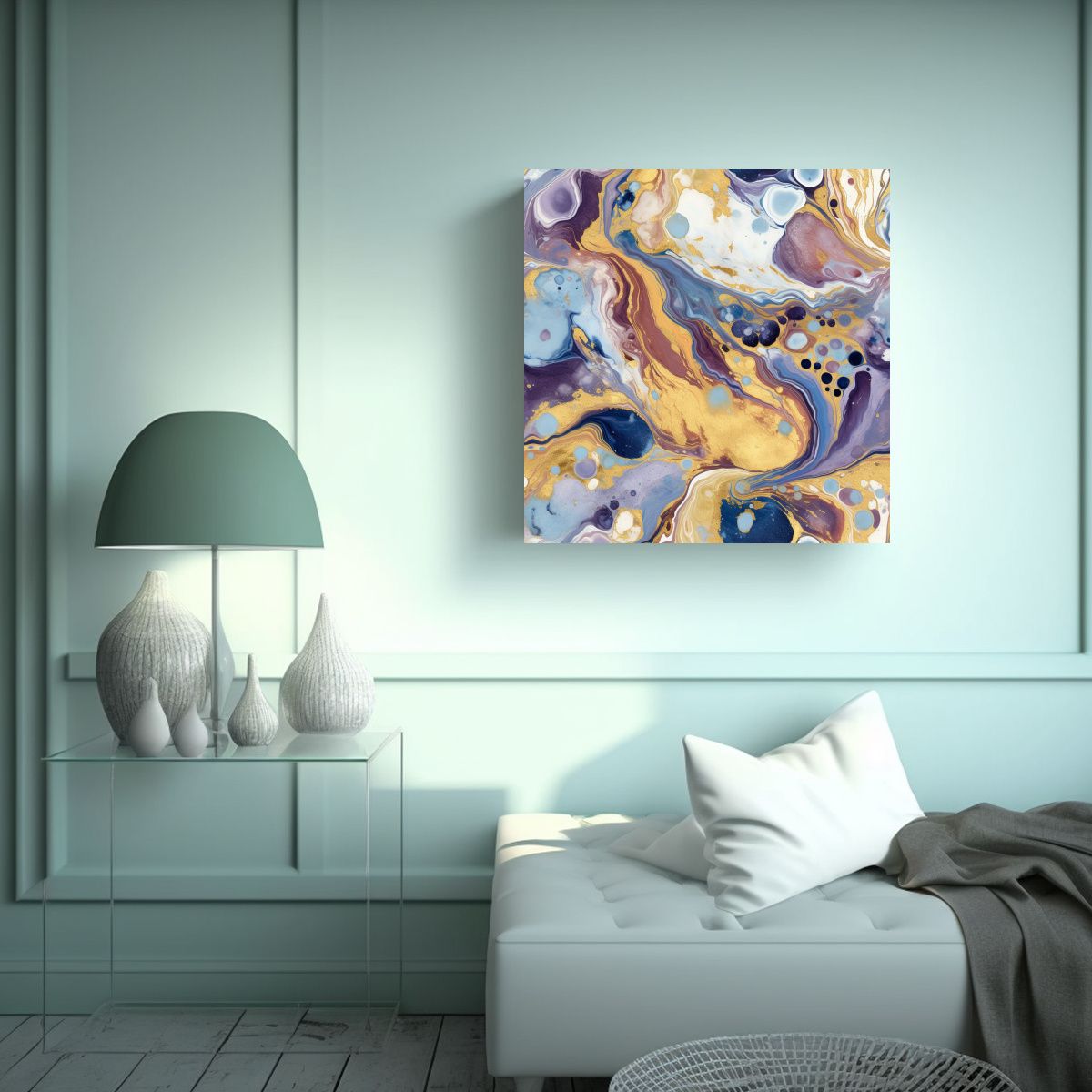 GENERICO - Pinturas Decorativas En Mármol Texturizado De 90x90 Cm