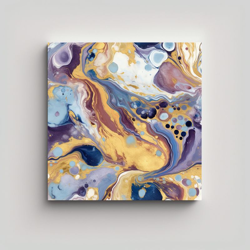 GENERICO - Pinturas Decorativas En Mármol Texturizado De 70x70 Cm