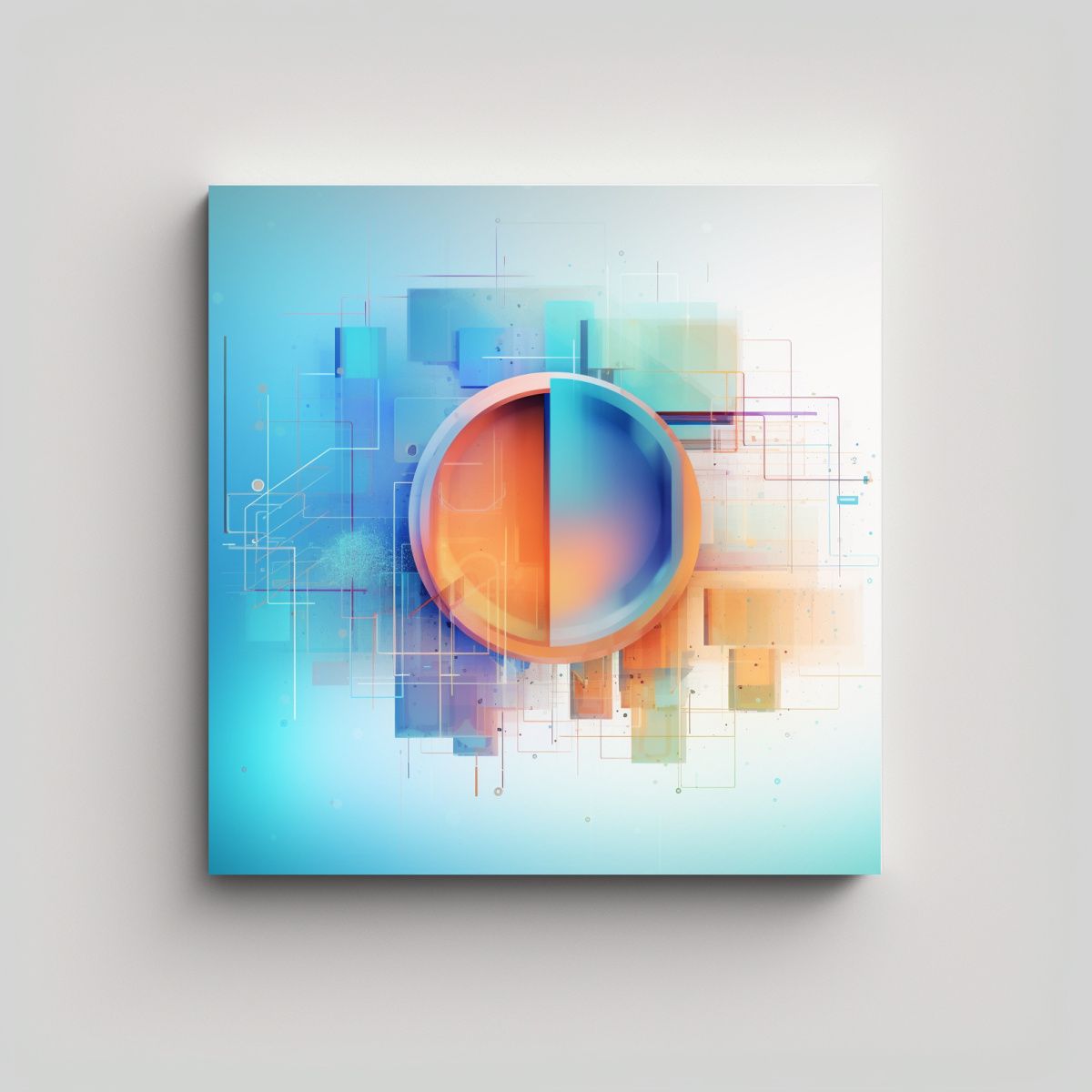 GENERICO - Pinturas Minimalistas De Arte Inspirador 70x70 Cm