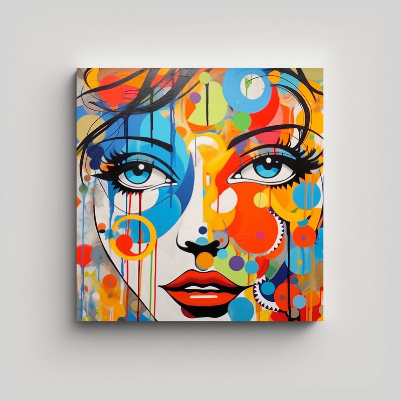 GENERICO - Pinturas Decorativas Abstractas Y Pop Art De Arte 60x60 Cm