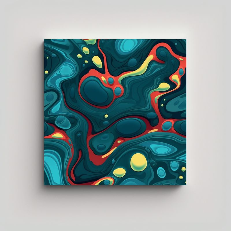 GENERICO - Pinturas Decorativas De Patrón Líquido Colorido 90x90 Cm