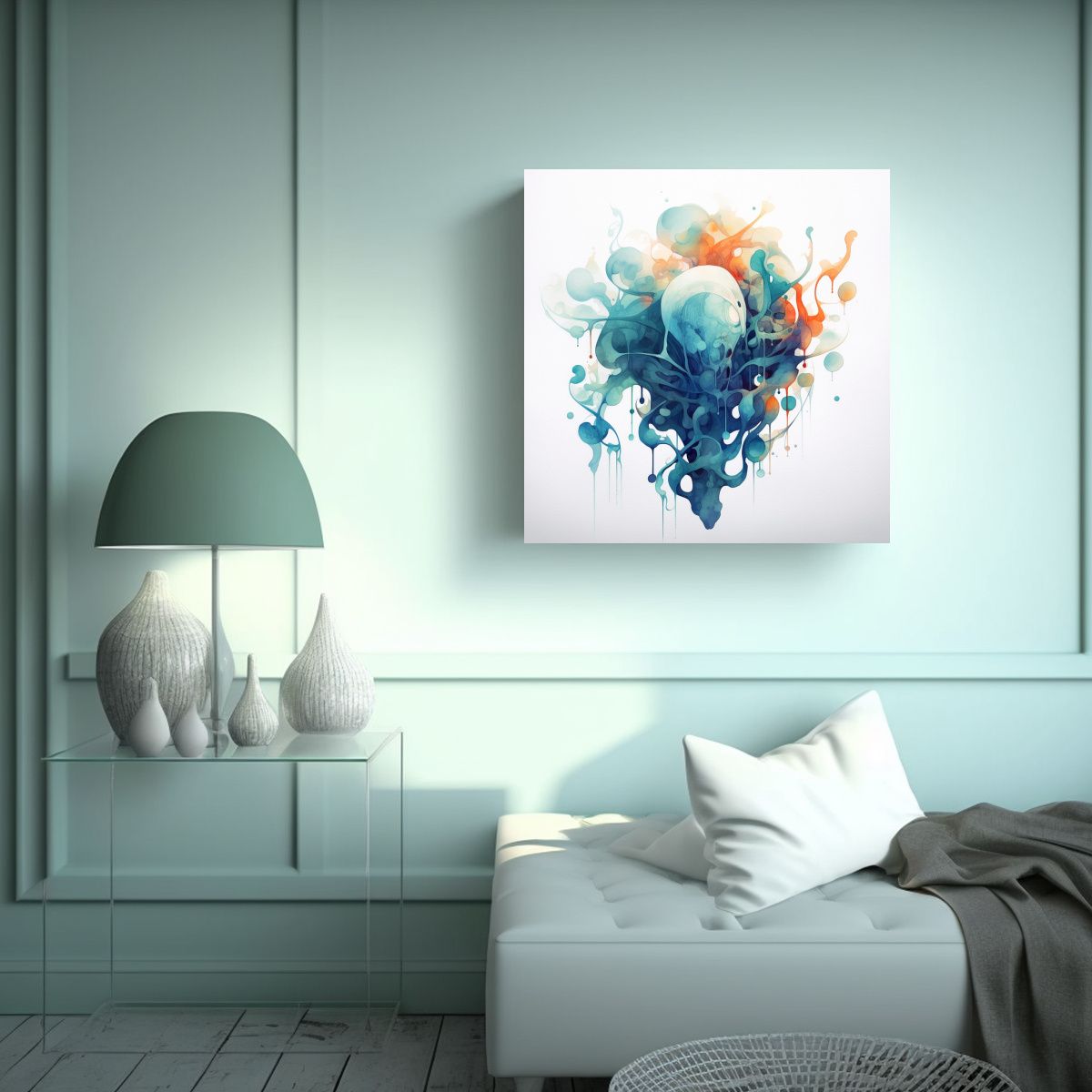 GENERICO - Pintura Abstracta Minimalista De Eldritch Impresa 60x60 Cm