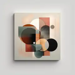 GENERICO - Cuadro Abstracto En Bastidor Espectacular Con 50x50 Cm