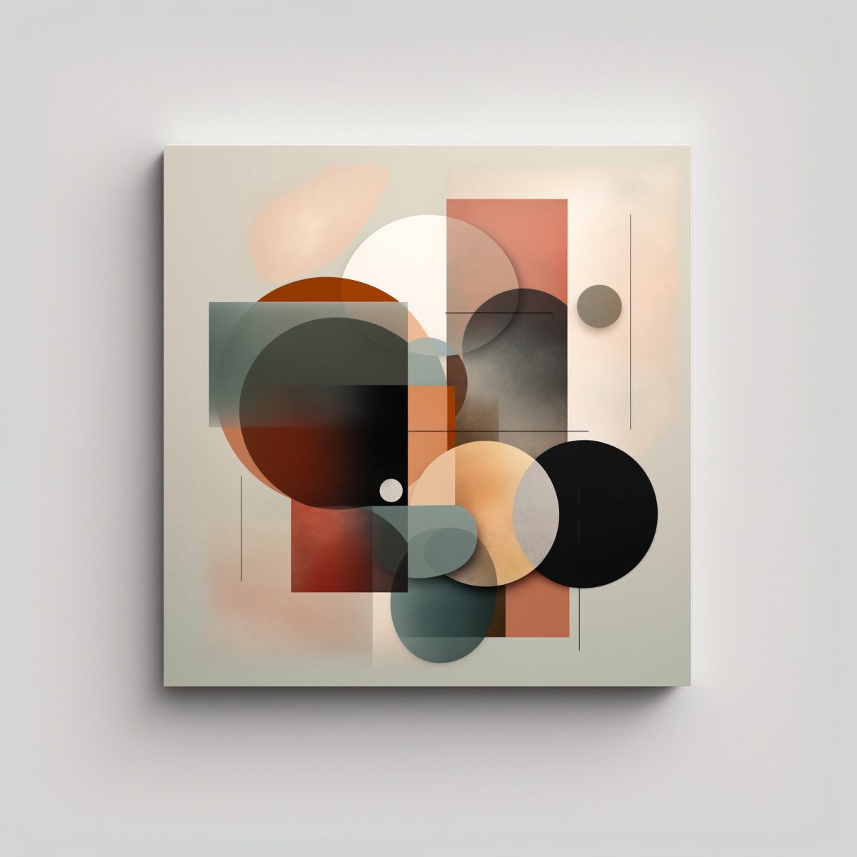 GENERICO - Cuadro Abstracto En Bastidor Espectacular Con 70x70 Cm