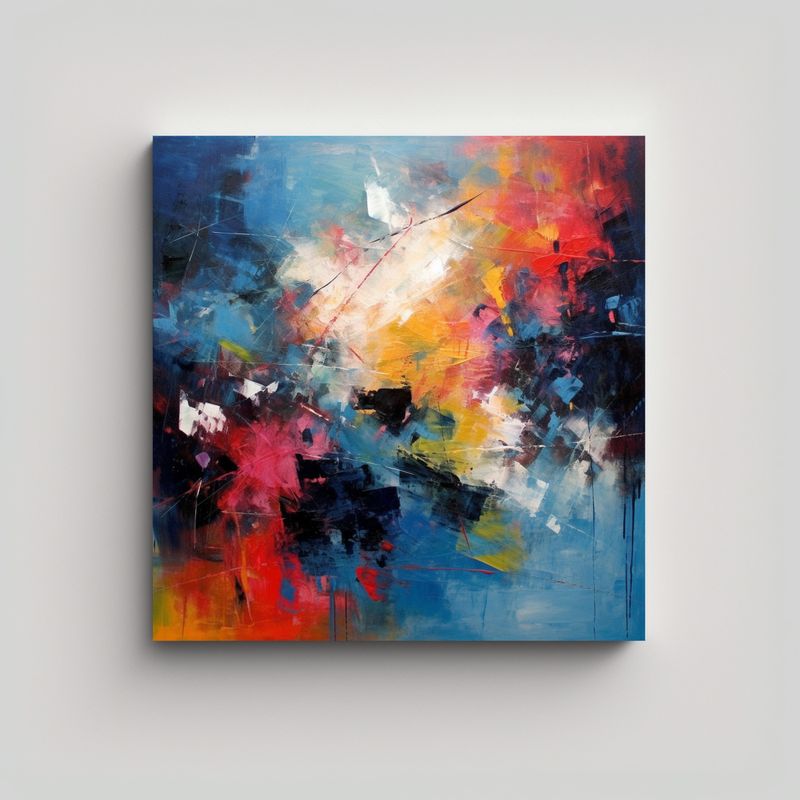 GENERICO - Cuadro Moderno Adorable De Arte De Pared Para 90x90 Cm