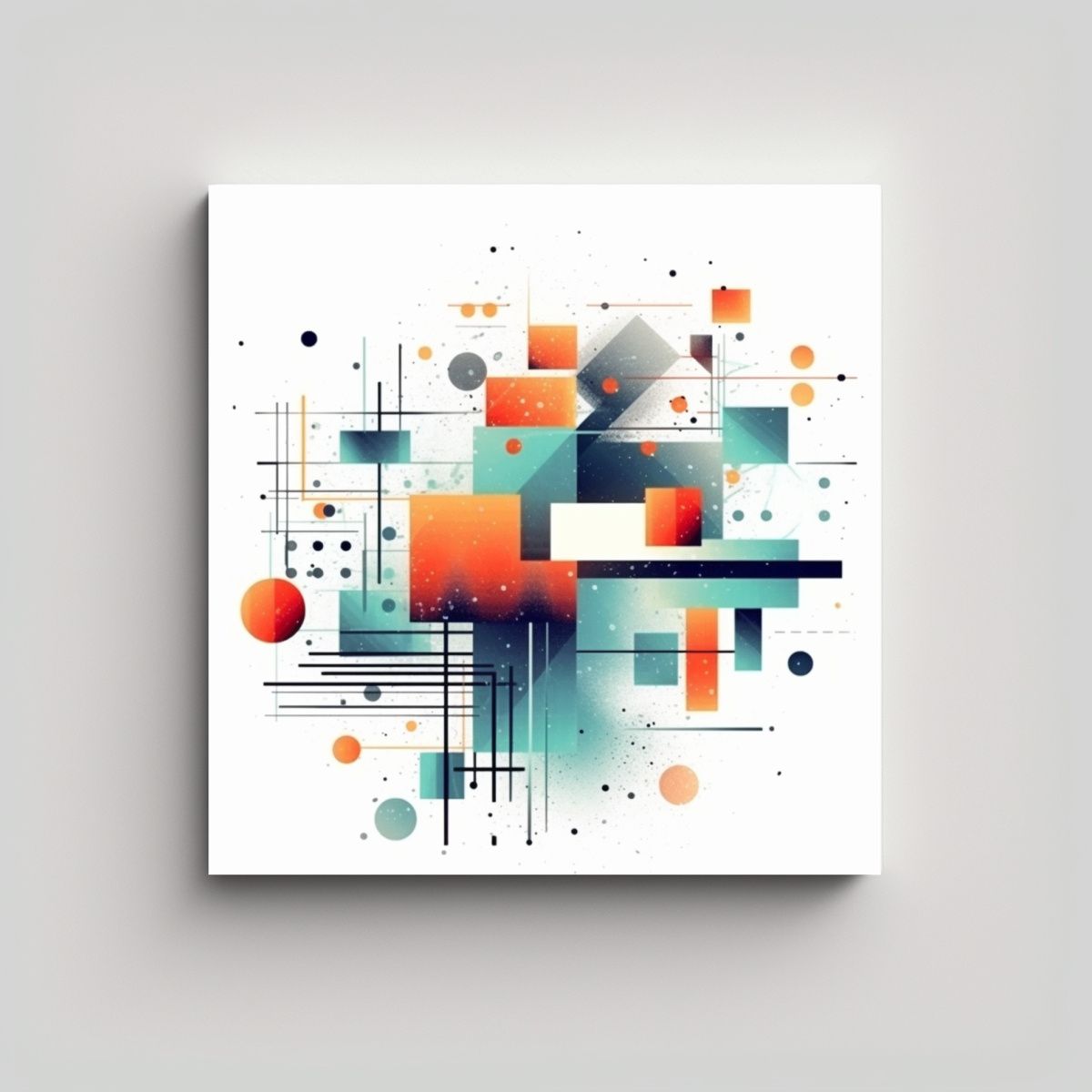 GENERICO - Adorno Geométrico Mix Colores Abstractos Para S 60x60 Cm