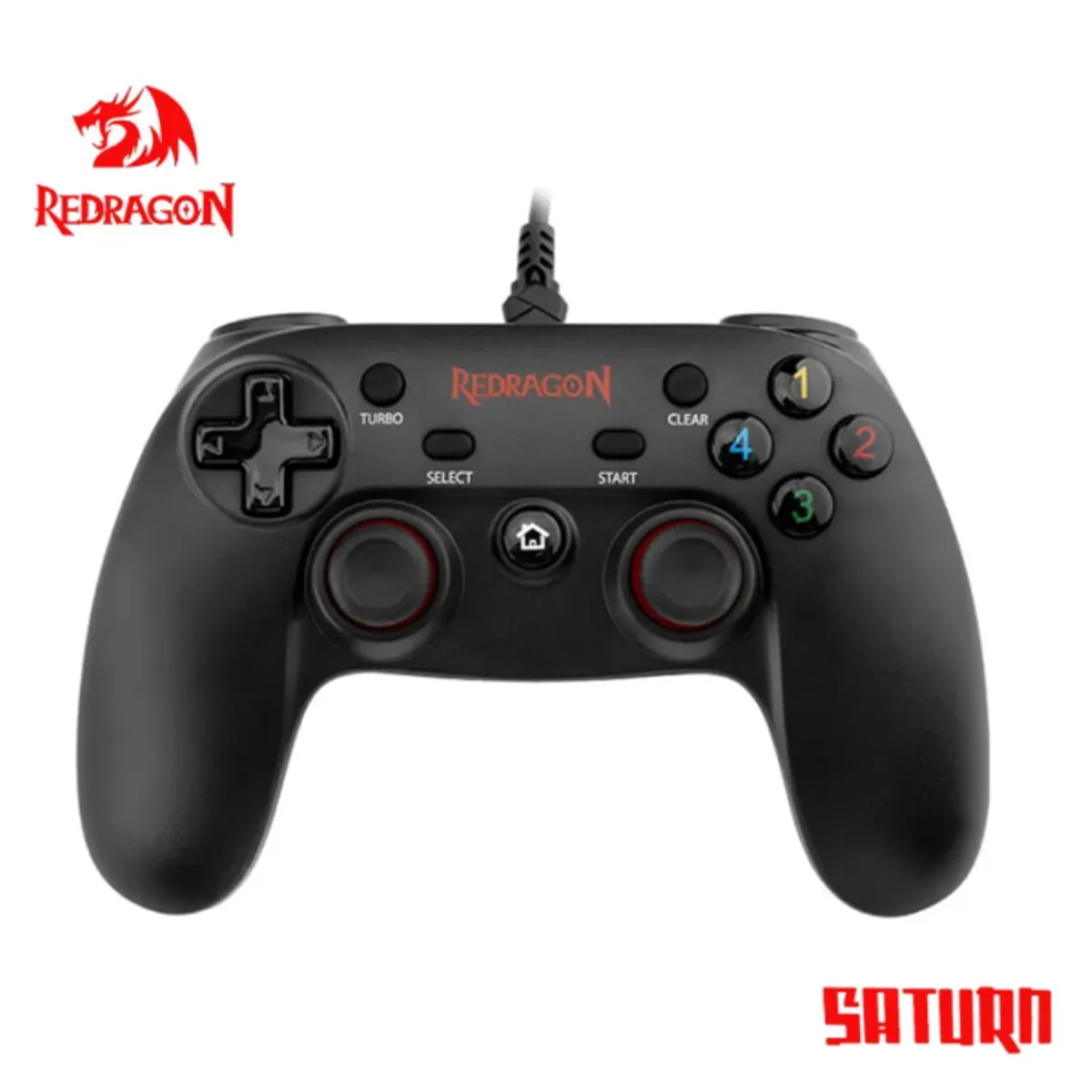REDRAGON - Joystick - Redragon Saturn G807 - USB - PS3 y PC - Negro