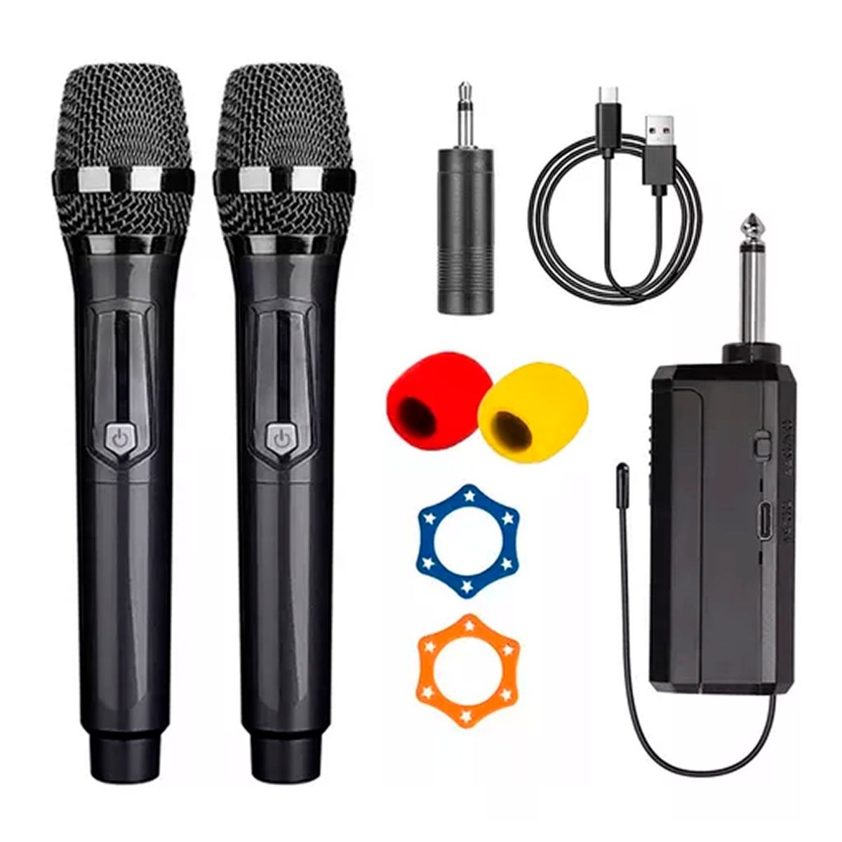 ESHOPANGIE - Micrófono Inalámbrico Profesional Karaoke Kit 2pcs