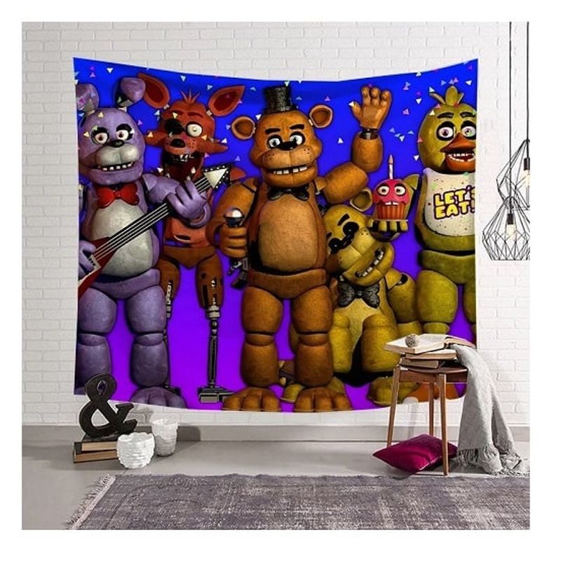 GENERICO - Five Nights At Freddys Cotillón Tela de Fondo Adorno