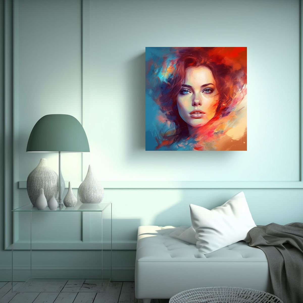 GENERICO - Pintura En Bastidor Cuadro Arte Gráfico Gusakov: 70x70 Cm