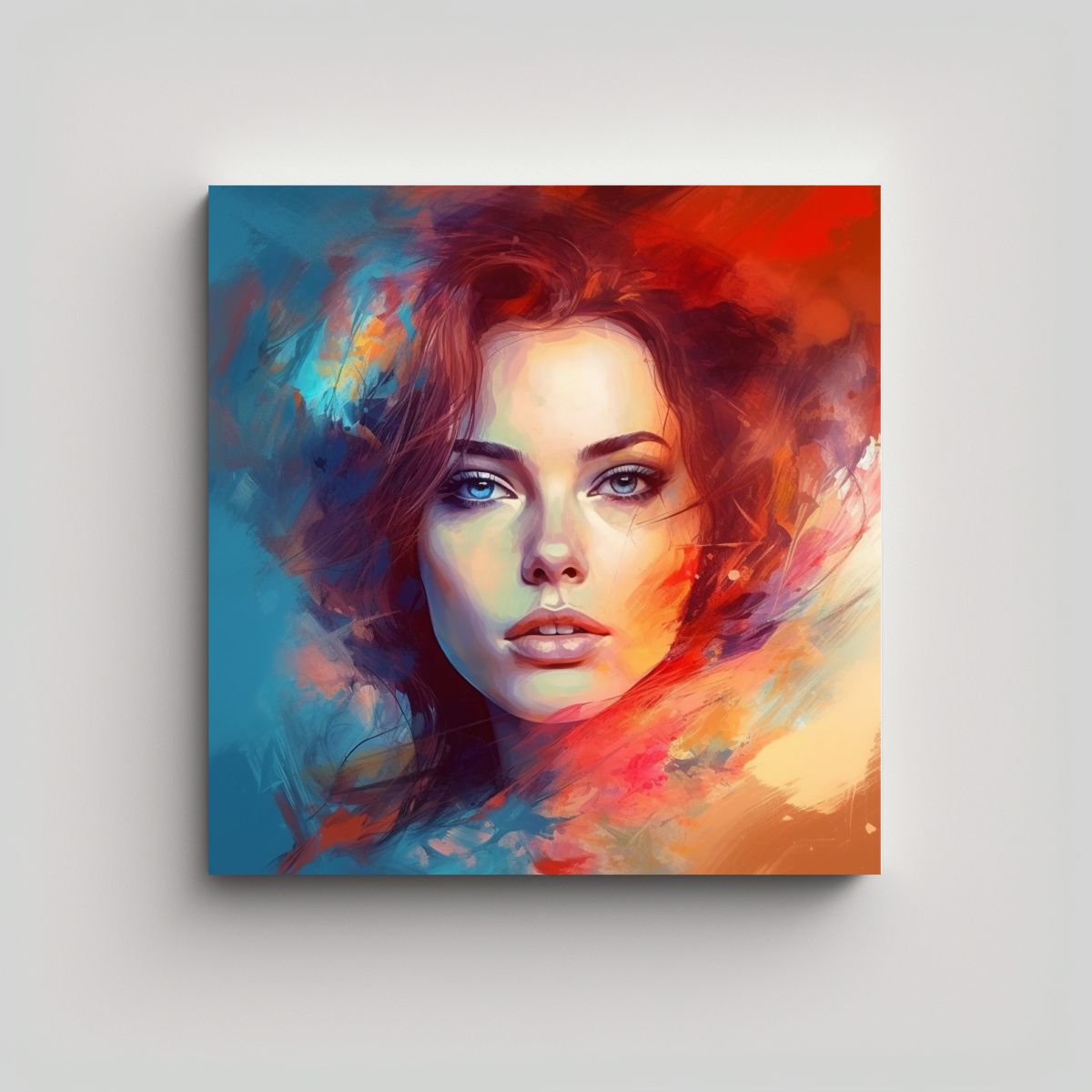 GENERICO - Pintura En Bastidor Cuadro Arte Gráfico Gusakov: 90x90 Cm