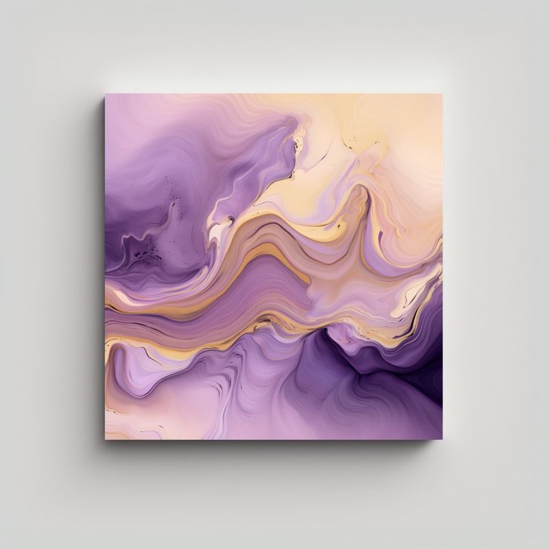 GENERICO - Lienzo De Tela Con Impactante Imagen Abstracta En 80x80 Cm