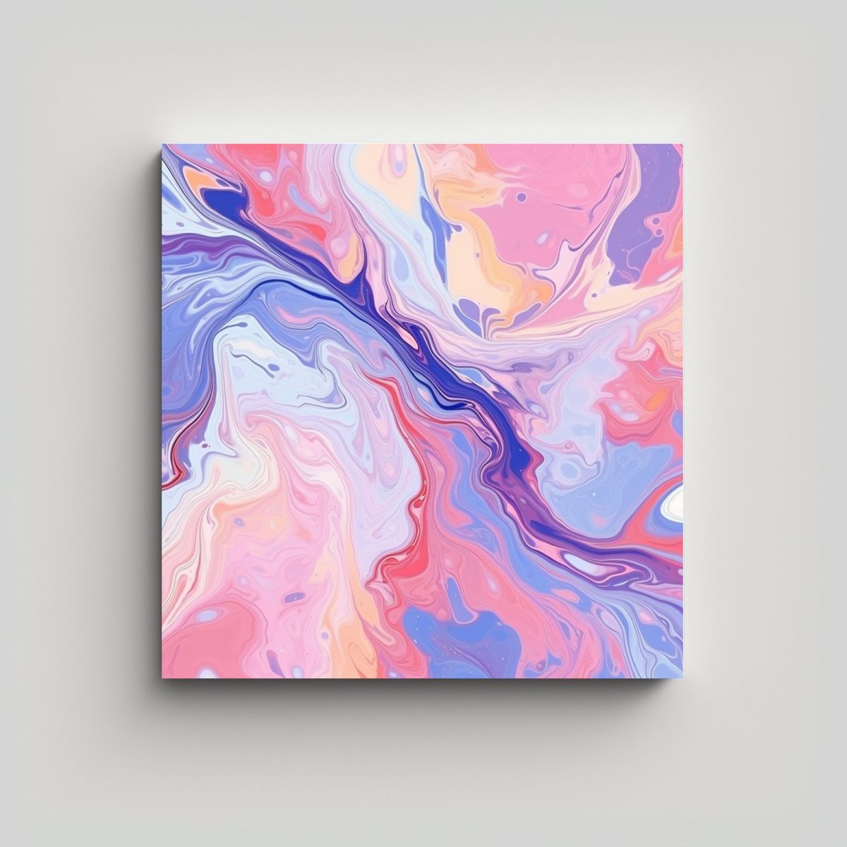 GENERICO - Pintura En Spray Patrón Abstracto Colores Pastel 80x80 Cm