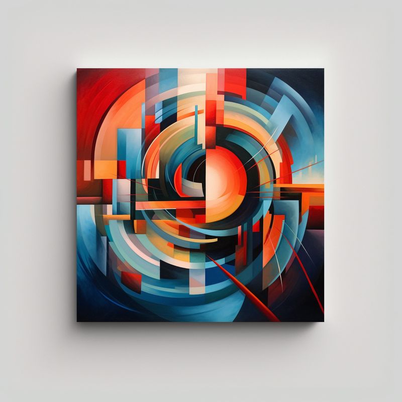 GENERICO - Pintura Decorativa Lienzo Moderno Clásico 70x70 Cm